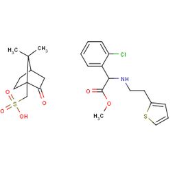 CAS 141109-21-9 右旋α-(2-噻吩乙胺基)-2-氯苯基乙酸甲酯樟脑磺酸盐的乙酸甲酯溶剂合物浅析